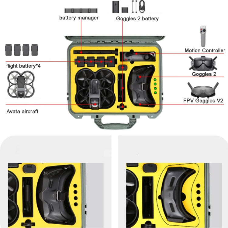 Bolsa de Almacenamiento Estuche protector portátil 3929 Negro para DJI Avata — imagen 2