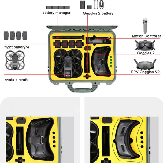 Bolsa de Almacenamiento Estuche protector portátil 3929 Negro para DJI Avata — imagen 2