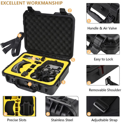 Bolsa de Almacenamiento Estuche protector portátil Compatible FPV Controller 2 Black para DJI Avata — imagen 6