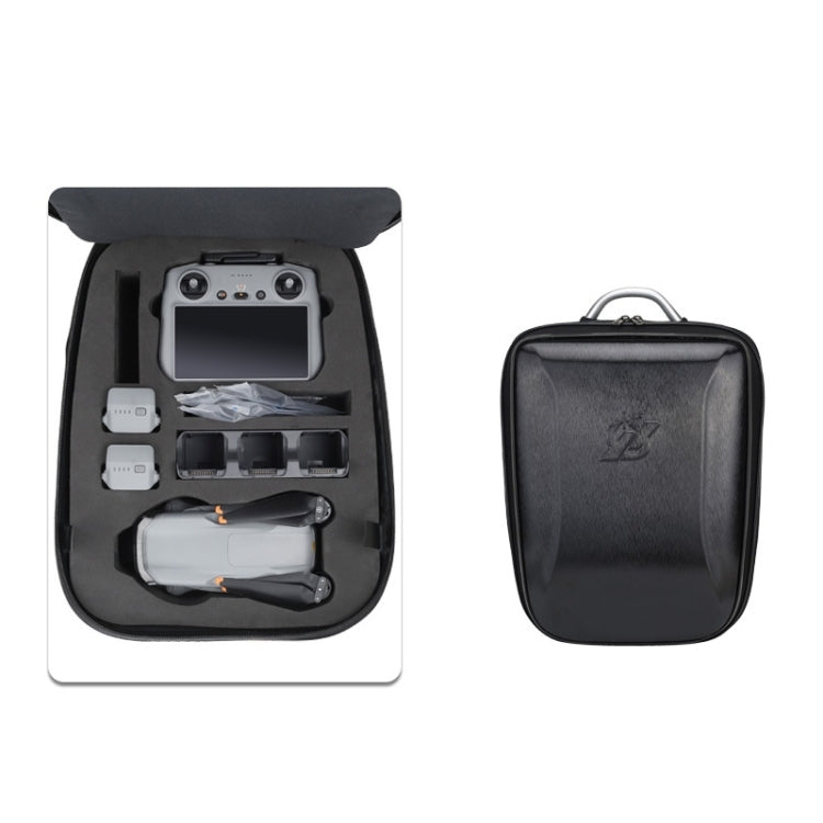 Bolsa de almacenamiento de carcasa dura Mochila protectora portátil para DJI Air 3 (Negro)