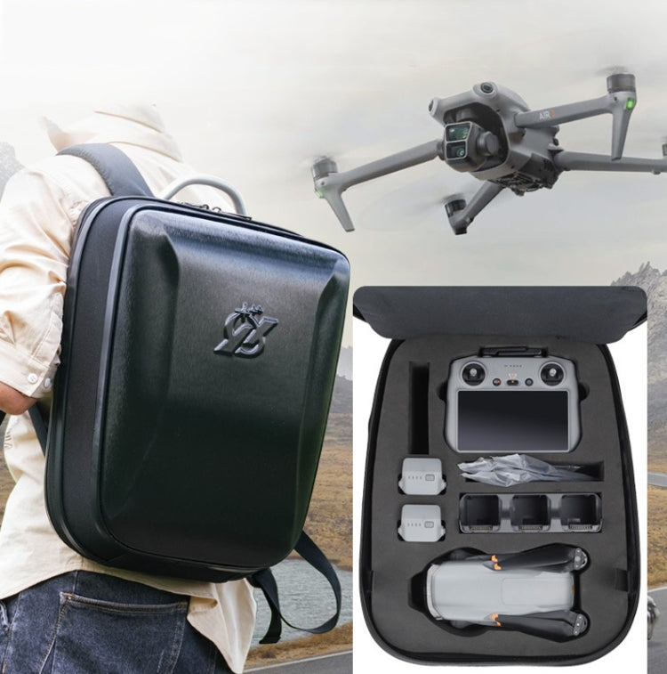 Bolsa de almacenamiento de carcasa dura Mochila protectora portátil para DJI Air 3 (Rojo) — imagen 5