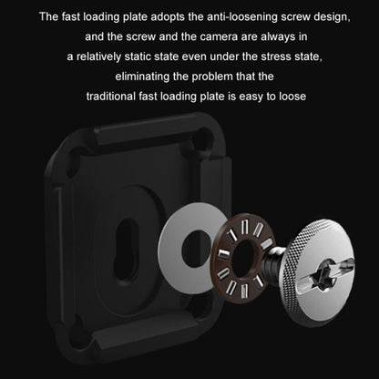 Base de cardán de placa Mini/ PGYTECH de liberación rápida para DJI RSC 2 / RS 3 Pro (P-RH-167) para DJI DJI RSC 2, DJI RS 3…