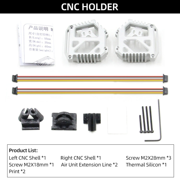 Marco de la O3 AIR UNIT Módulo de cámara caja CNC soporte de jaula para DJI Air — imagen 3