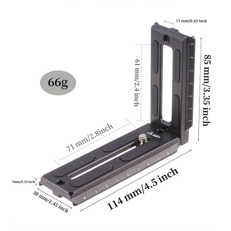 Placa de soporte L de liberación rápida JLWIN para estabilizador de cardán Ronin RS2 para DJI RSC 2 / RS 3 Pro para DJI DJI……