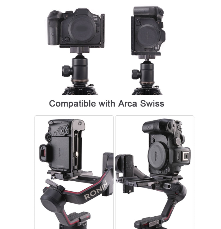 Placa de soporte L de liberación rápida JLWIN para estabilizador de cardán Ronin RS2 para DJI RSC 2 / RS 3 Pro para DJI DJI……