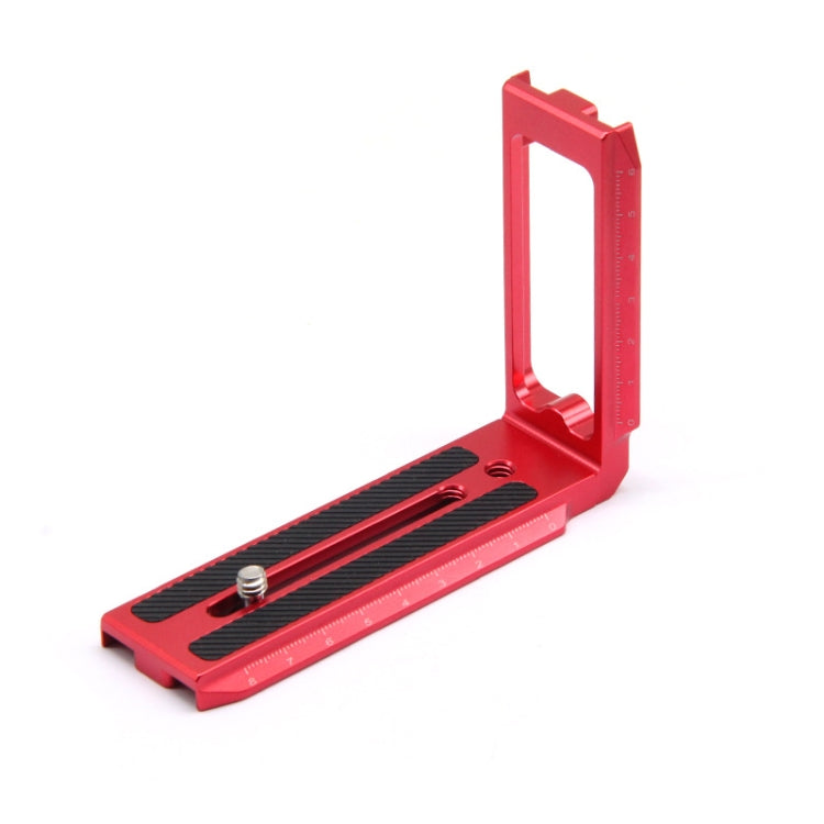 Soporte Universal en forma de L para cámara Placa de liberación rápida para estabilizadores /, especificación: L-450 rojo pa…