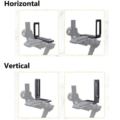 Soporte Universal en forma de L para cámara Placa de liberación rápida para estabilizadores /, especificación: L-450 azul pa…