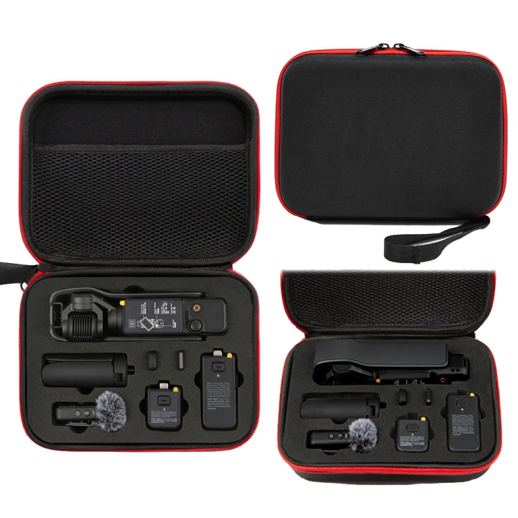 Bolsa de almacenamiento Bolso de bolsillo para cámara para DJI Osmo Pocket 3 (carcasa negra interior negro)