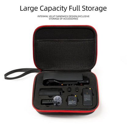 Bolsa de almacenamiento Bolso de bolsillo para cámara para DJI Osmo Pocket 3 (carcasa negra, interior rojo) — imagen 7