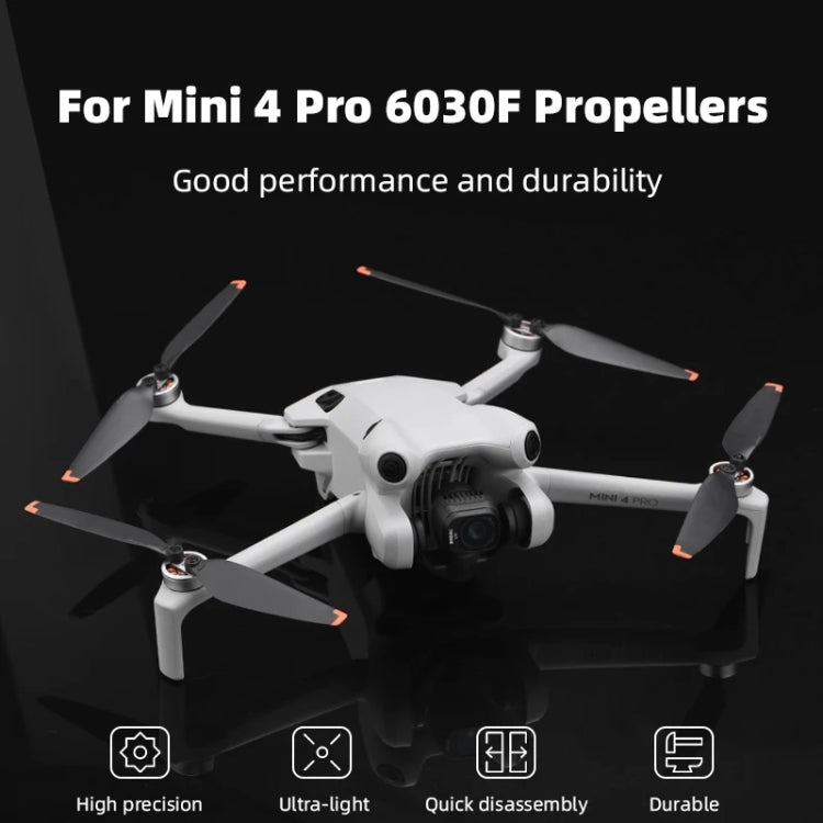 Hélice de Dron 2 pares de palas de 6030F accesorios piezas de repuesto para DJI Mini 4 Pro — imagen 7