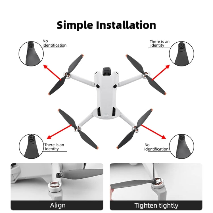 Hélice de Dron 2 pares de palas de 6030F accesorios piezas de repuesto para DJI Mini 4 Pro — imagen 10