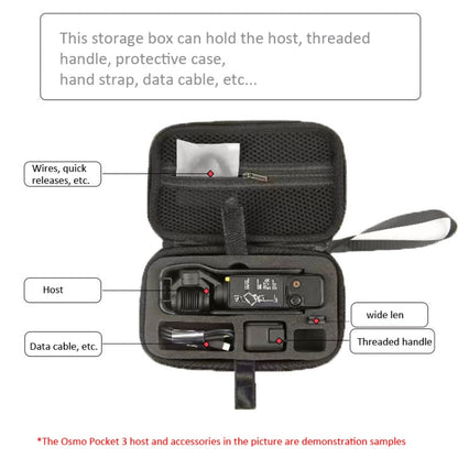 Bolsa de almacenamiento Estuche de transporte de embrague para DJI Osmo Pocket 3 (negro) — imagen 5
