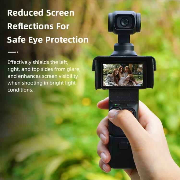 BRDRC Parasol Pantalla de peso ligero para DJI Osmo Pocket 3 (Negro) — imagen 3