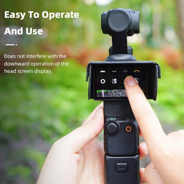 BRDRC Parasol Pantalla de peso ligero para DJI Osmo Pocket 3 (Negro) — imagen 6