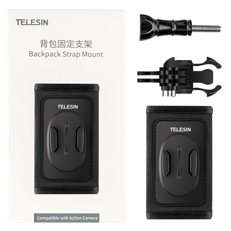 Mochila TELESIN Correa para el hombro Soporte de montaje para GoPro Hero / Insta360 / SJCAM / Accesorios de acción, Especifi…