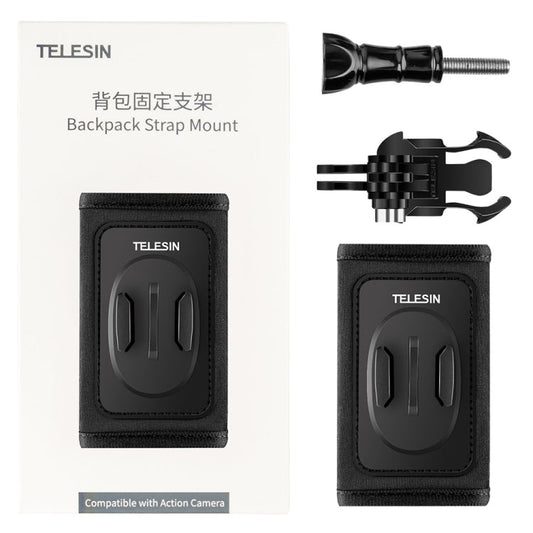 Mochila TELESIN Correa para el hombro Soporte de montaje para GoPro Hero / Insta360 / SJCAM / Accesorios de acción, Especifi…