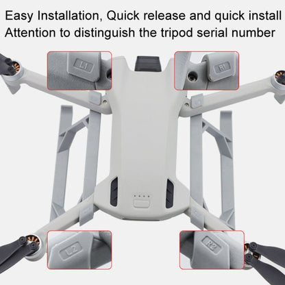 Cubierta 1 par de protectora de hélice de tren de aterrizaje con soporte de aumento de altura para DJI Mini 3 Pro — imagen 5