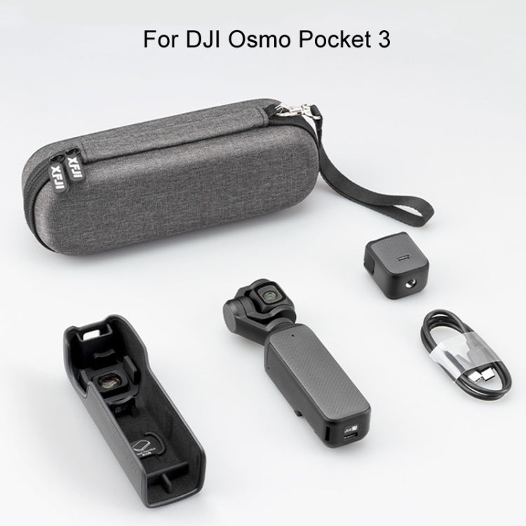 Bolso de cuerpo XFJI Caja de almacenamiento Accesorios de mini impermeables a prueba de caídas para DJI Osmo Pocket 3 (gris……