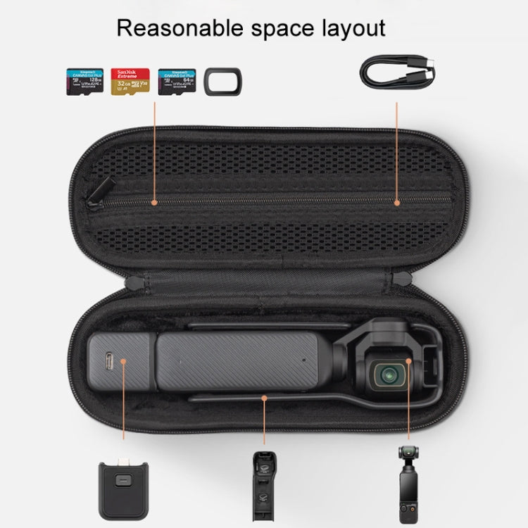 Bolso de cuerpo XFJI Caja de almacenamiento Accesorios de mini impermeables a prueba de caídas para DJI Osmo Pocket 3 (gris……