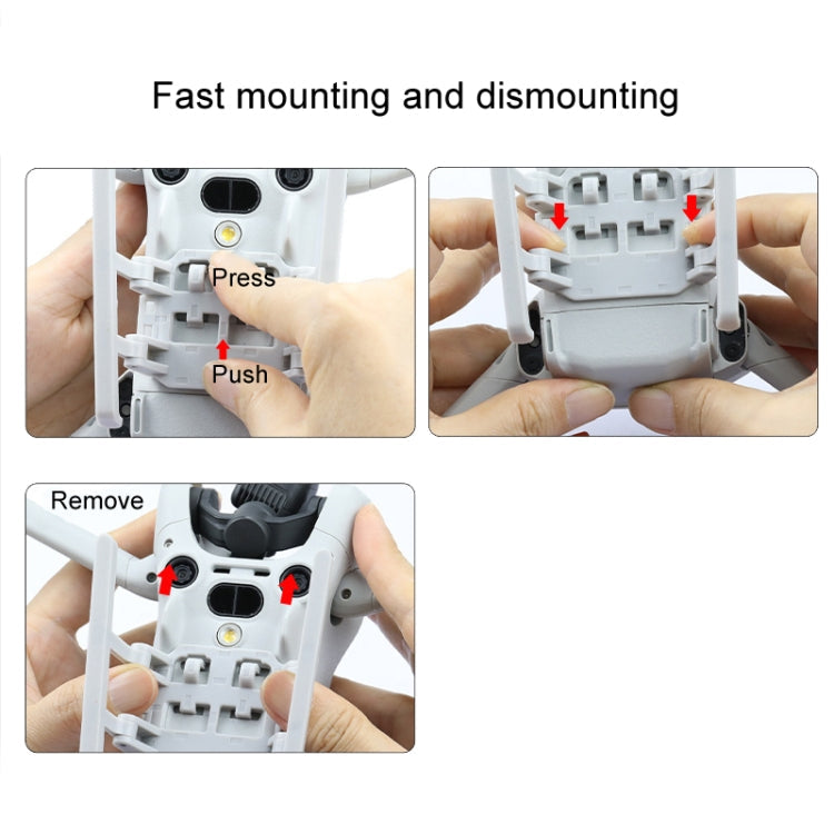 Base de tren de aterrizaje Protector de cardán soporte de refuerzo plegable para DJI Mini 4 Pro — imagen 9