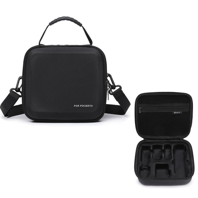 Bolsa de almacenamiento Estuche rígido organizador de mano para hombro Accesorios para DJI Osmo Pocket 3 (Negro)