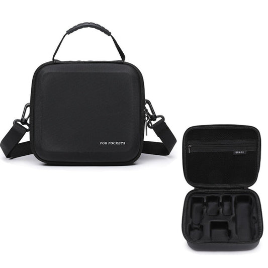 Bolsa de almacenamiento Estuche rígido organizador de mano para hombro Accesorios para DJI Osmo Pocket 3 (Negro)