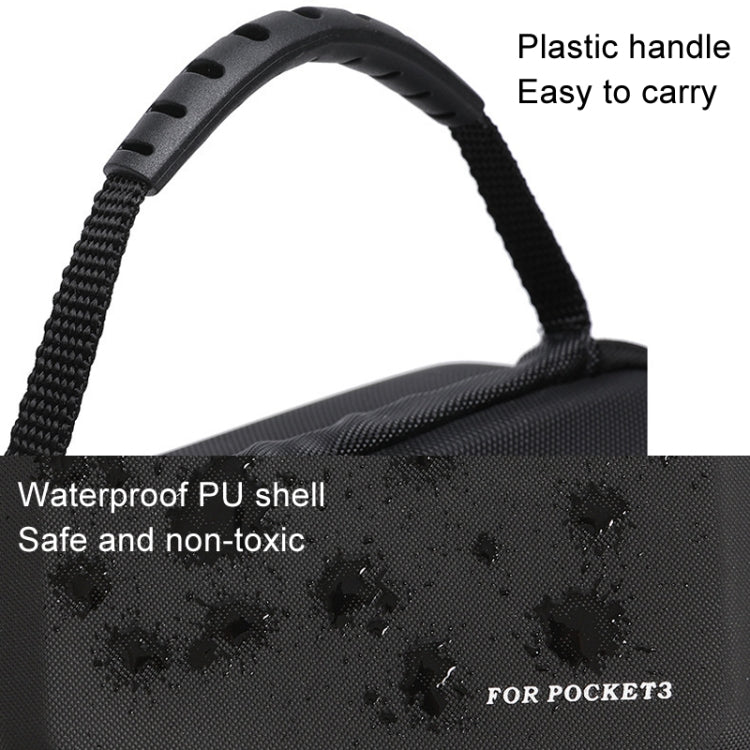 Bolsa de almacenamiento Estuche rígido organizador de mano para hombro Accesorios para DJI Osmo Pocket 3 (Negro) — imagen 4