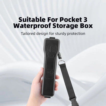 Carcasa BRDRC Caja de almacenamiento impermeable protectora con cordón para DJI Osmo Pocket 3 (negro) — imagen 4