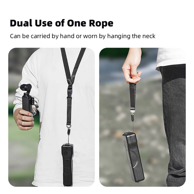 Carcasa BRDRC Caja de almacenamiento impermeable protectora con cordón para DJI Osmo Pocket 3 (negro) — imagen 8