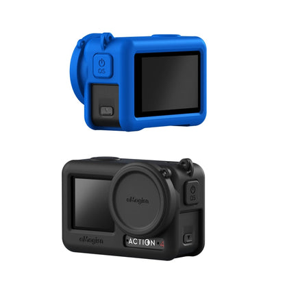 Funda 3 aMagisn protectora de silicona Accesorios de protección de cámara para DJI Osmo Action 4 (azul) — imagen 3