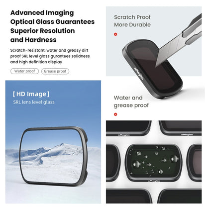 AMagisn HD Double Sided Coated Filters Sports Camera Protective Goggles, Style: CPL para DJI Osmo Pocket 3 — imagen 10