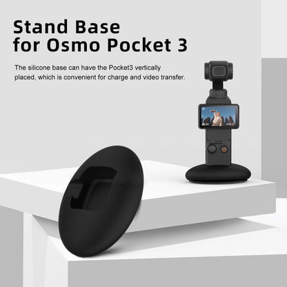 Base de silicona de escritorio aMagisn Accesorios para cámaras deportivas de auto para DJI Osmo Pocket 3 (Base + pegamento d…