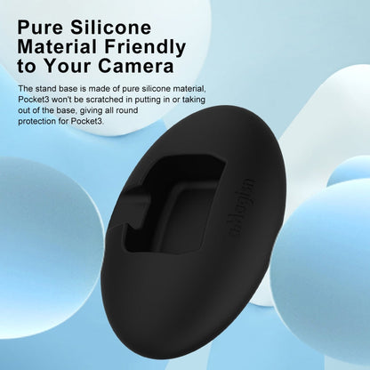 Base de silicona de escritorio aMagisn Accesorios para cámaras deportivas de auto para DJI Osmo Pocket 3 (Base + pegamento d…