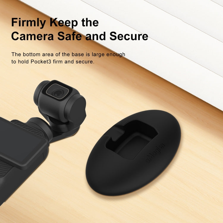 Base de silicona de escritorio aMagisn Accesorios para cámaras deportivas de auto para DJI Osmo Pocket 3 (Base + pegamento d…