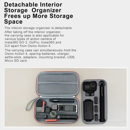 Paquete de almacenamiento aMagisn medio accesorios de cámara de acción de protección para DJI Osmo Action 4 — imagen 9