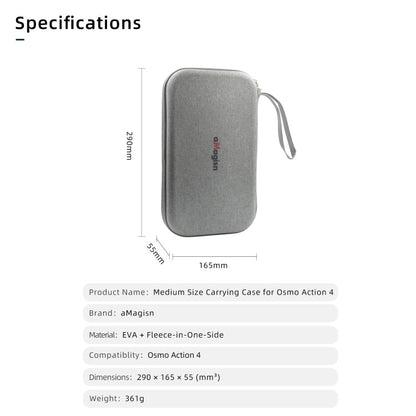 Paquete de almacenamiento aMagisn medio accesorios de cámara de acción de protección para DJI Osmo Action 4 — imagen 10