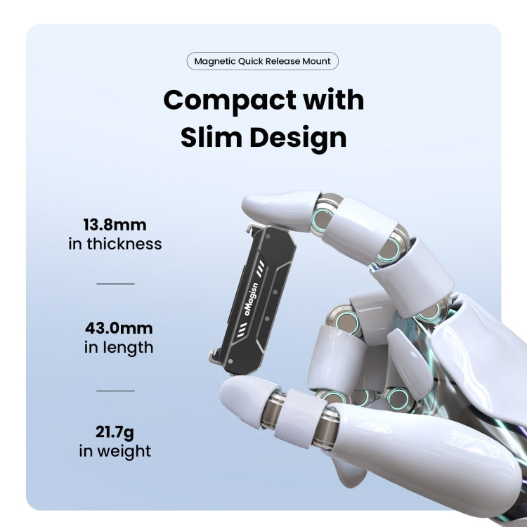 3 aMagisn Magnético Fast Disassembly Motion Camera Accessories para DJI Osmo Action 4 — imagen 5