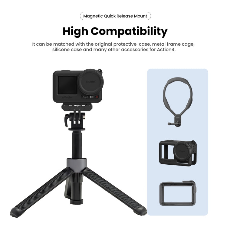 3 aMagisn Magnético Fast Disassembly Motion Camera Accessories para DJI Osmo Action 4 — imagen 8