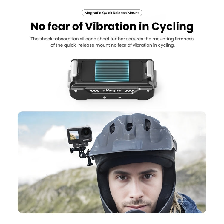 3 aMagisn Magnético Fast Disassembly Motion Camera Accessories para DJI Osmo Action 4 — imagen 9