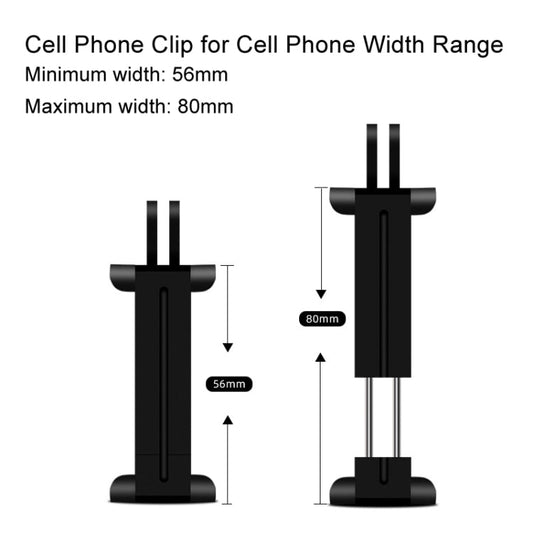 Clip AMagisn 70cm Invisible Straight Pull Selfie Stick Sports Camera Accessories, Specification: Rod+1/4 Turn 3 Jaw+Screw+Te…