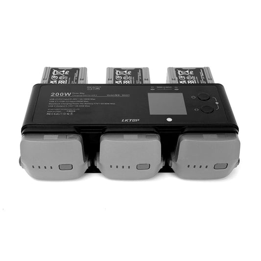 Batería de Vuelo Inteligente LKTOP 200W Administrador de carga de 3 canales para DJI Air 3