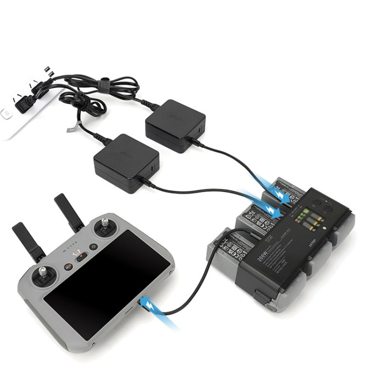 Batería de Vuelo Inteligente LKTOP 200W Administrador de carga de 3 canales para DJI Air 3 — imagen 9
