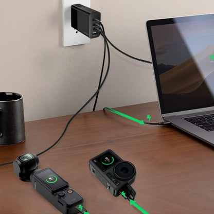 Adaptador de CA rápido del cargador del nitruro de galio de LKTOP 100W con 3 USB-C/Type-C+1 puerto de USB-A enchufe de los E…