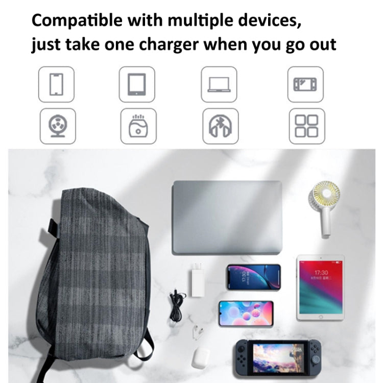 Mavic Serie LKTOP 65W GaN Cargador Adaptador de CA con puerto USB-C y USB-A Enchufe de EE. UU para DJI Mavic — imagen 5