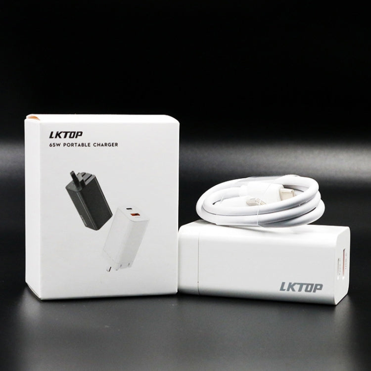 Mavic Serie LKTOP 65W GaN Cargador Adaptador de CA con puerto USB-C y USB-A Enchufe de EE. UU para DJI Mavic — imagen 8