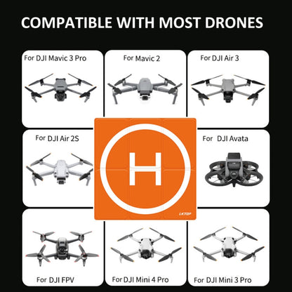 LKTOP 65cm Dron Universal Landing Pad Alfombrilla de Lanzamiento de Aviones RC Plegable Impermeable de Doble Cara para DJI M…