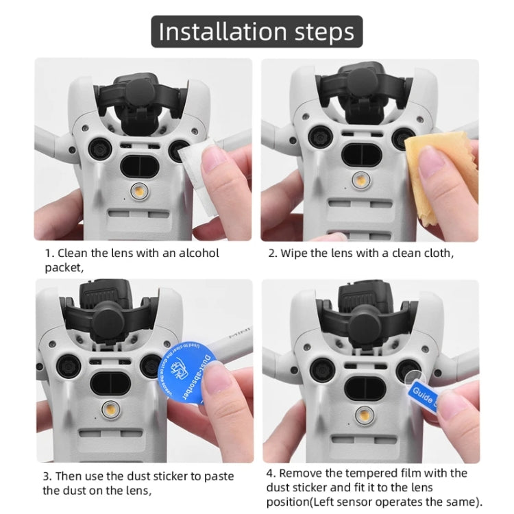 Película Sensor / Protector antirrayas de templada de lente, especificaciones: 1 juego para DJI Mini 4 Pro — imagen 6