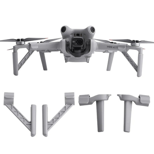 Dron BRDRC Tren de aterrizaje Pata de altura aumentada para DJI Mini 4 Pro (gris)
