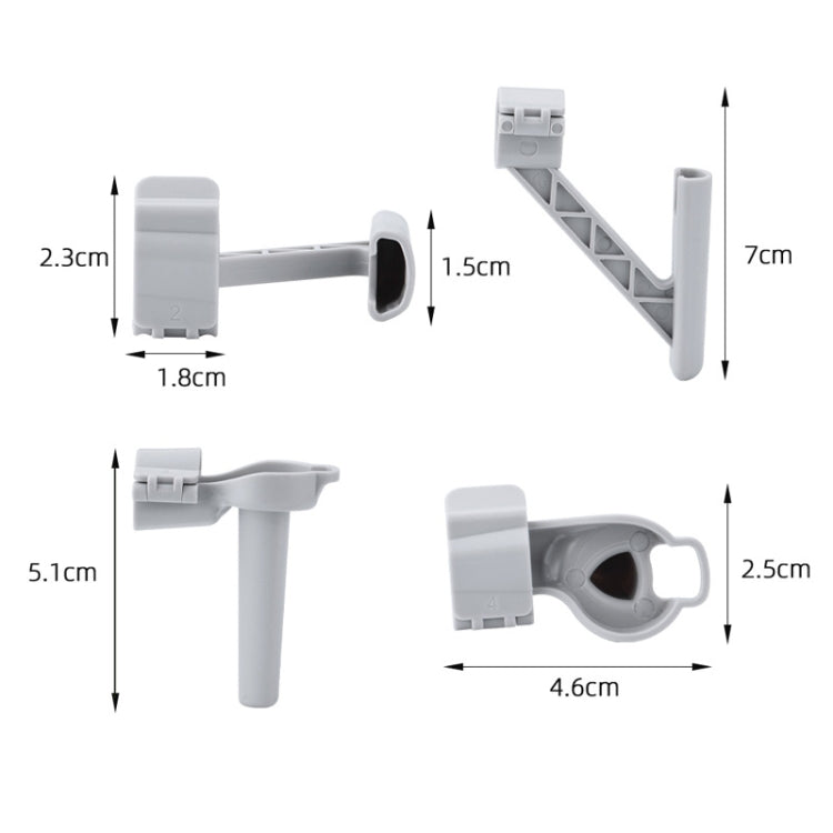 Dron BRDRC Tren de aterrizaje Pata de altura aumentada para DJI Mini 4 Pro (gris) — imagen 3