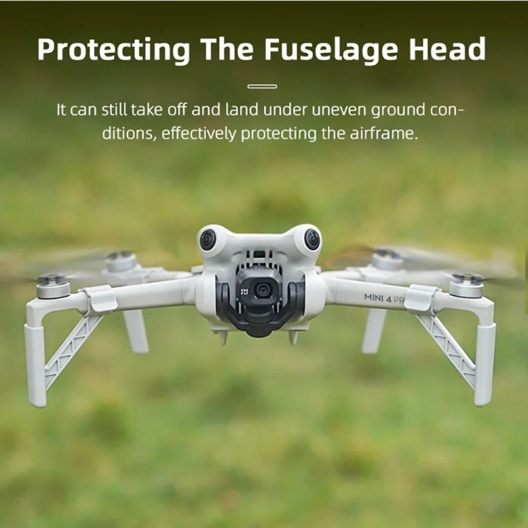 Dron BRDRC Tren de aterrizaje Pata de altura aumentada para DJI Mini 4 Pro (gris) — imagen 5